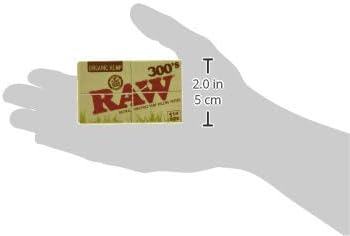 Raw Organic 300 1.25 1 1/4 Tamanho Rolling Papers 1 pacote = 300 folhas, 300 contagem