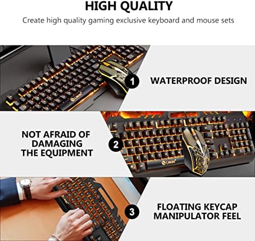 Mobestech 2 Define o Backlight Gamer Acessory Home Gaming Combo teclado Domer