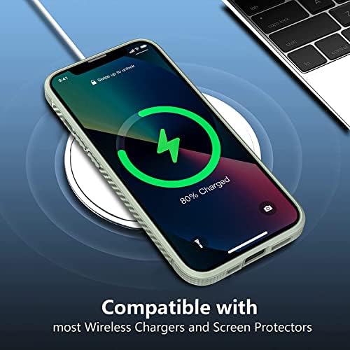 FAHUAC Compatível com o iPhone 13 Pro Max Case-Proteção à prova de choque Caso transparente Slim Fit projetado para