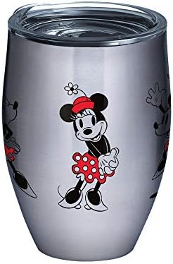 Tervis - 1308779 Tervis Disney - Minnie Mouse posa copo isolado de aço inoxidável com tampa de martelo transparente e preto,