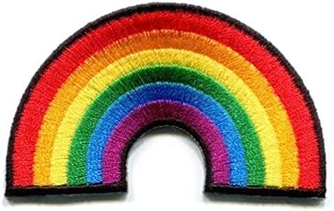 Apliques de arco -íris de arco -íris lésbica orgulho gay Apliques LGBT HAT CAPAGEM POLO MACELA CAMÃO DIA
