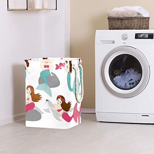 Deyya Sereia Merna-Maid Laundry Bestas cestam altas resistentes dobráveis ​​para crianças adultas meninos adolescentes meninas