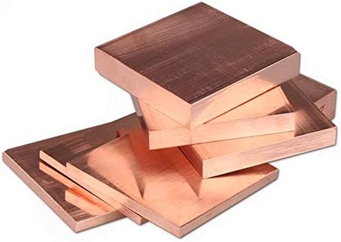 AMDHZ Folha de cobre pura Colelando puro Capper Block quadrado Placa de cobre plana comprimidos Material Material Mold Mold
