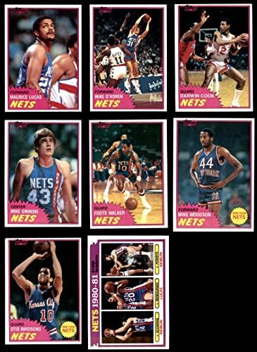 1981-82 Topps New Jersey Nets Team Definir New Jersey Nets Ex/Mt+ Nets