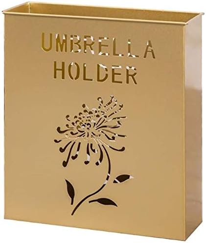 ZCM Umbrella Stand Golden Golden Commercial Office Decoration Metal Storage Rack de bengala de bengala Bin Stand