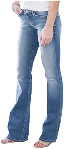Lcepcy rasgou jeans retos para mulheres casuais solto de cintura média