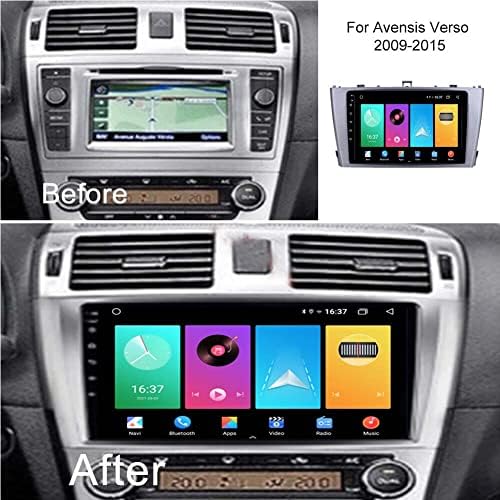 AUTOSION Android 12 estéreo de carros para Toyota Avensis 2009-2015 Bluetooth CarPlay 9 polegadas Tela Touch Car Radio