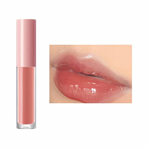 Recipientes de brilho labial claro Um laboratório nutritivo não oleoso hidratante e travamento colorido Lip Gloss Gloss Gloss Hidration