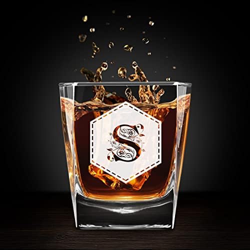 Maverton Whisky Glass para Couples - Tumbler para Casamento - Vidro para Pares para Pares - Vidro de Uísque Personalizado