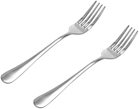 Forks de sobremesa de Knokr, mesa de garfo de aço inoxidável de aço de aço de talheres de talheres, salada de frutas, bife