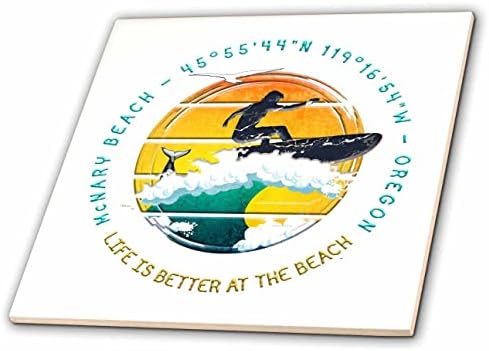 3dose American Beaches - McNary Beach, Umatilla County, Oregon Chic Gift - Tiles