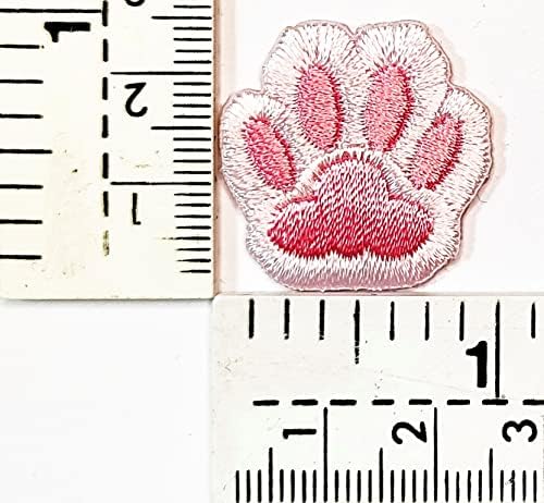 Hho Patch Conjunto de 3 peças. Mini fofinho de pata rosa em manchas bordadas de bordados de urso de urso