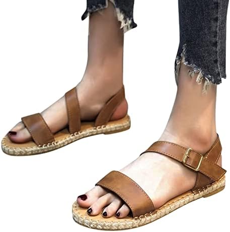 Sandálias planas para mulheres chinelos de moda de verão sandálias de fivela sandálias de lâmina plana chinelas