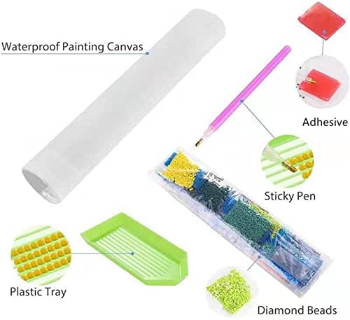 Kits de pintura de diamante DIY 5D para adultos, pinturas de bordados de broca completa de broca de broca de strô pintura de pintura