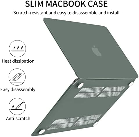 Sesok Compatível com o novo MacBook Air 13,6 polegadas estojo 2022 Liberação A2681 M2 CHIP COM RETINA DE LIQUIDA ID Touch ID,