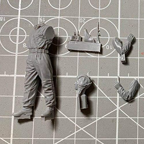 Risjc 1/35 Soldado Resina Modelo Militar Soldado Militar da Segunda Guerra Mundial Kit Figura Figura // N68715