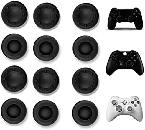 Vizgiz 12 pacote universal thumbstick garrep PS4 Grip analógico tampa de bastão de joystick Tampa de silicone de caload para PS4 Xbox