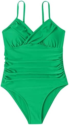 Mulheres de calcinha de biquíni 1 peça webbingtank Suits Shirred Vintage Up Athletic Treinando Awear Feminino Algodão feminino