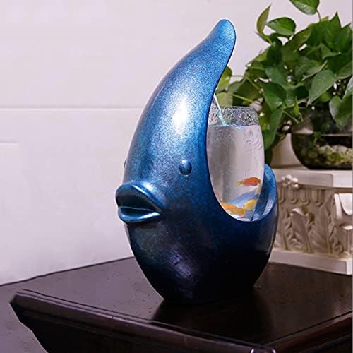 UXZDX CuJux Water Mini Fish Aquarium Tank Office The Sitting Room Desktop Decoration Small Fish Tank