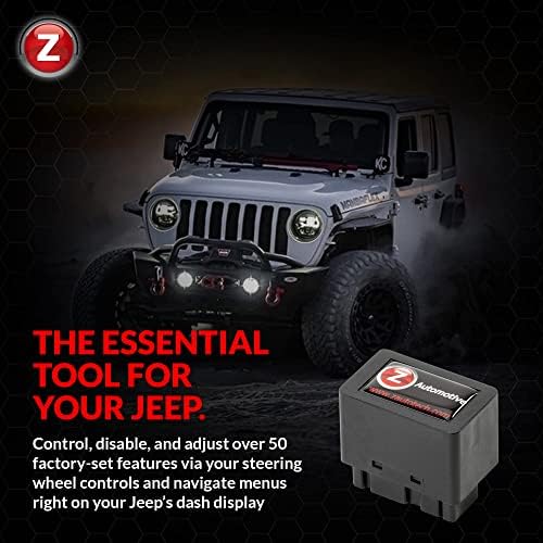 Z Automotive Tazer JL e JT Mini Programador - Personalize mais de 50 configurações compatíveis com Jeep Wrangler Gladiator 2018-2022