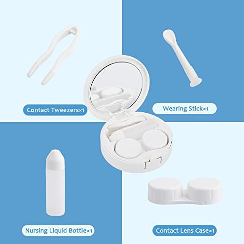 Kit de viagem de lente de contato com unicórnio de gordura