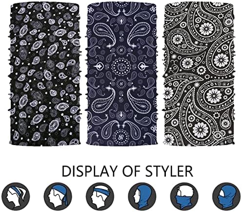 Máscara de garganta de pescoço Face Sconhec Bandana Tube Capinho de cabeçote Balaclava Headwrap para homens e mulheres