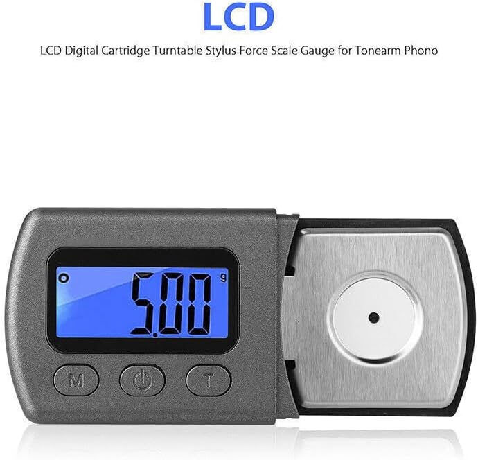 1* LCD Cartucho Digital Turlum Sticle Force Scale Scale Medange for Tonarm Phono