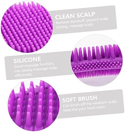 FOMIYES 2PCS Luvas de escova de banho de silicone para limpeza Mitts de bebê Banho Bath Brush Bath Bath Bath Mitt SpA SHAMPOO