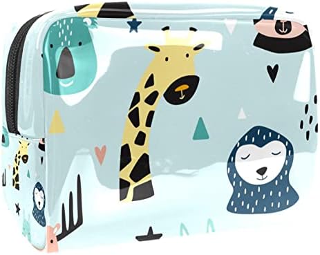Bolsa de higiene pessoal Bolsa de viagem, organizador de viagens de bolsa de maquiagem resistente à água para acessórios, giraffe