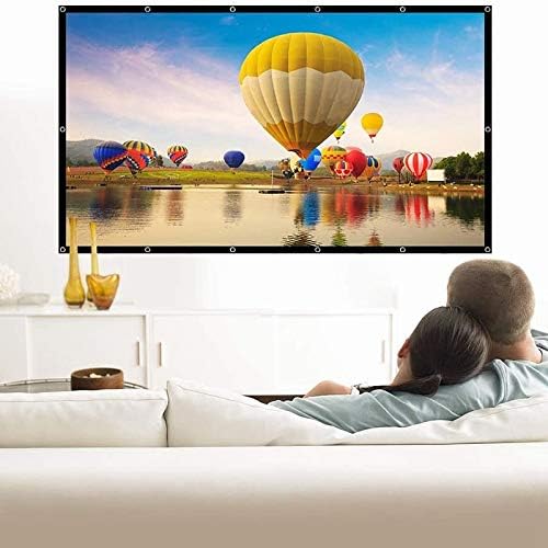 PDGJG recém-dobrado de 60 polegadas 3d HD SN 16: 9 Filmes de projeção anti-crise para home theater Outdoor