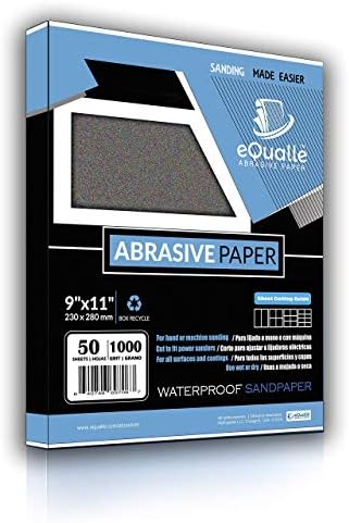 Pacote - 2 itens. Lixa | 50 folhas | Grit 1000 | Grit 150