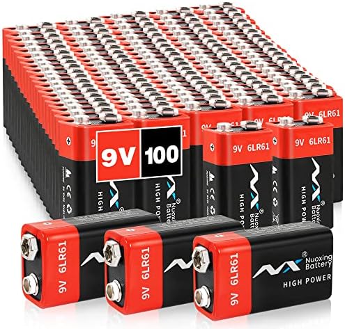 Baterias Tsrwuily 9V - bateria alcalina de 9 volts para detectores de fumaça e microfones duradouros com 10 MSDS e CE ROHS