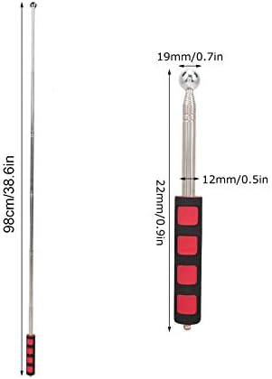 Fafeicy 4pcs Hammers de detecção, martelo de detecção de tambor de haste telescópica ajustável, para inspeção de decoração