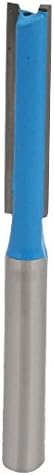 Aexit 1/4 X Ferramenta Especial 1/4 Broca redonda 2 FLUTAS SLIET ROUTER BITS AZUL PARA CARPENTER MODELO: 47AS317QO724