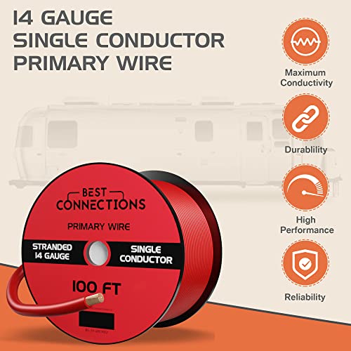 MELHOR CONEXIÇÕES FIE DE INCLANÇADA DE BAILOS 18 - 12 volts de condutores únicos 11 rolos de 25 pés cada carro LED de áudio