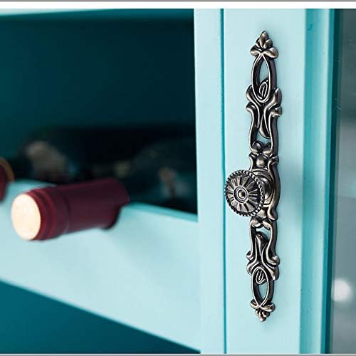 1pcs gabinete puxe a maçaneta de porta de liga de zinco européia de estilo europeu, cor de bronze, maçaneta sólida e lindamente