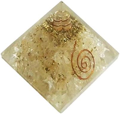 Crystal Quartz Stone Pirâmide Cristais de Cura Reiki Piramida Reiki Presente Spritual com Bolsa de Presente Vermelho