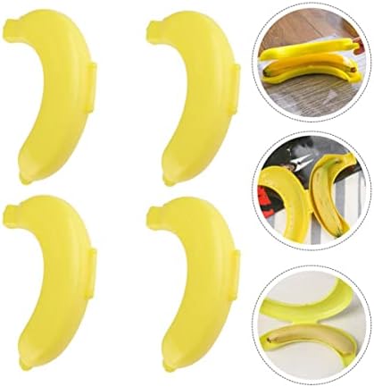 Zerodeko 8 pcs protetor economizador chocol fruta banana lindas guardas casos portador portador piquenique de piquenique