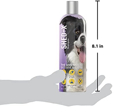 Shed-X Shed Control Shampoo para cães, 16 onças-Reduza o derramamento-o shampoo infunde a pele e o casaco com vitaminas