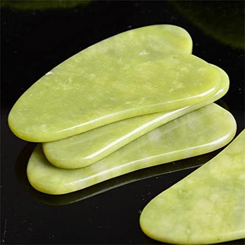 Ladycent Natural Jade Face Massageador Gua Sha Placa Facial Guasha Meridiano Relaxamento Muscular Lifting Face Face Raspador de guache fino