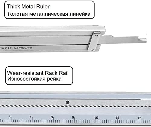 XWWDP Double Way Shop Choff Metal Dial Palipers 0.01 de alta resolução aço inoxidável Vernier Paliper Diâmetro de Medição