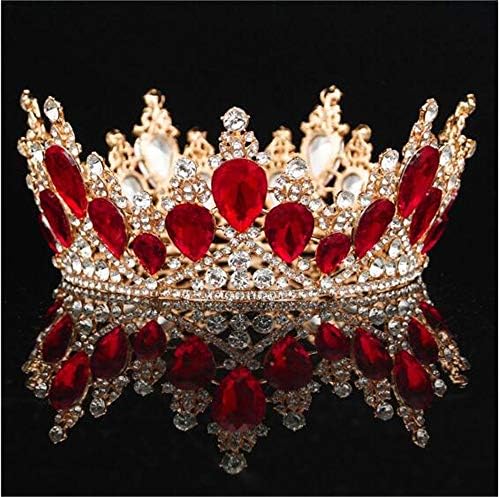 Vanias Crystal Full Circle Bridal Queen Crown Luxo Coroa de Tiara para cabelos de noiva Acessórios para jóias