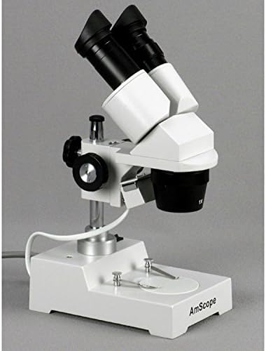 Microscópio estéreo binocular AMSCOPE SE303-PY, oculares wf10x e wf15x, ampliação 10x/15x/30x/45x, objetivos de 1x