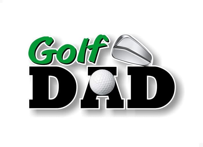 Golf Pai 8 '' Decalque Golfing Pai Golf Ball Clubs Sports Sports Golf Cart SUV Minivan Truck Vinyl Adsether