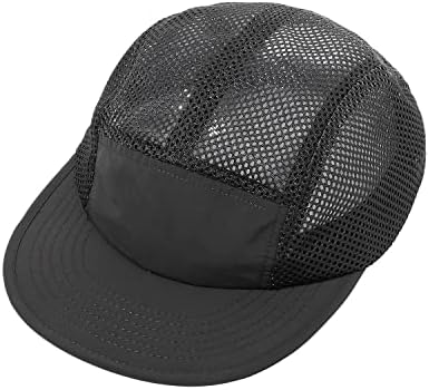 Clape Mesh Flat Brim Ball Caminher de tampa de 5 painéis Capinho de beisebol seco de beisebol esportivo de hatback Snapback