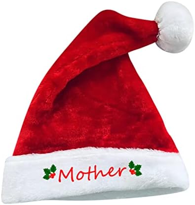 Naladoo Plush Flanged Christmas Hat Family High End Plush Chatada de Natal Decorações de Natal