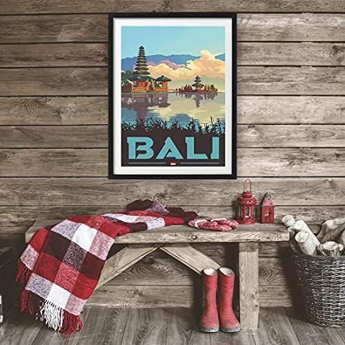 Indonésia Bali Vintage Travel Posters de todo o mundo Paisagem Arte da parede Decoração Pintura Pintura Presente Decoração