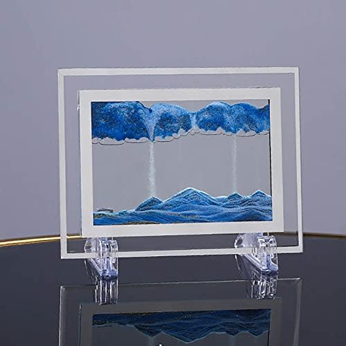 AOiroe Creative 3D Moldura de areia em movimento colorido Flowing Arts Picture Picture Sandscape Display Flowing Sand