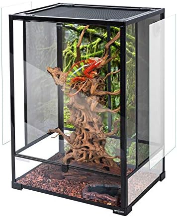 REPTI ZOO REPTILE Dual Stand e Terrarium de vidro de réptil