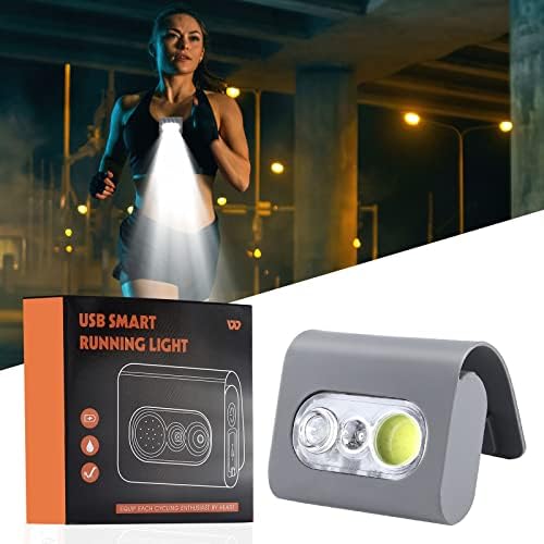 Luzes de corrida noturna ao ar livre angggoer, 5 modos de iluminação Luz recarregável USB Luz, Luz de caminhada para caminhar noturno